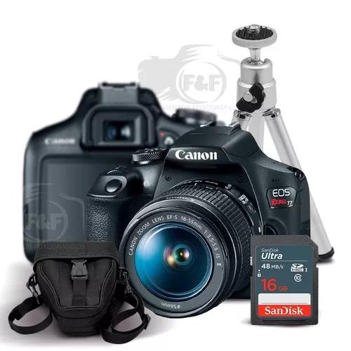 Câmera Canon T7 + 18-55mm + 16gb + Tripe + Case + Nota
