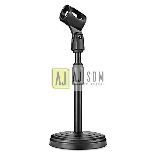 Pedestal Mini Reto Mesa+cachimbo,p/microfone Arcano,akg,etc