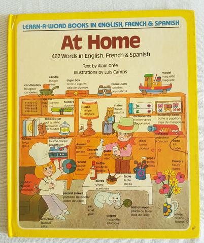 Learn-a-word Books in English, French & Spanish - At Home