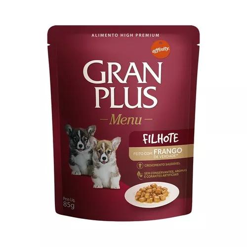 Ração Úmida Granplus Menu Cães Filhotes Sabor Frango -