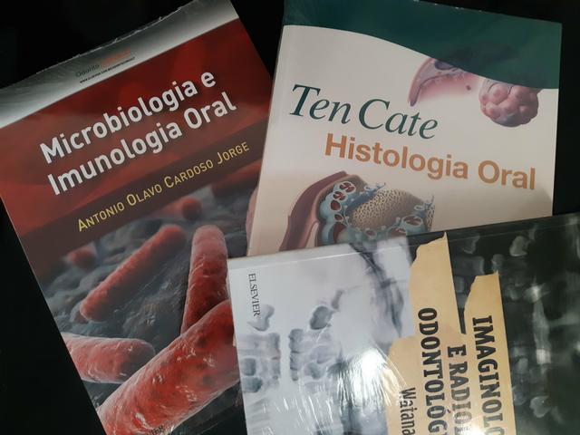 Vendo 3livros novos e lacrados de odontologia microbiologia