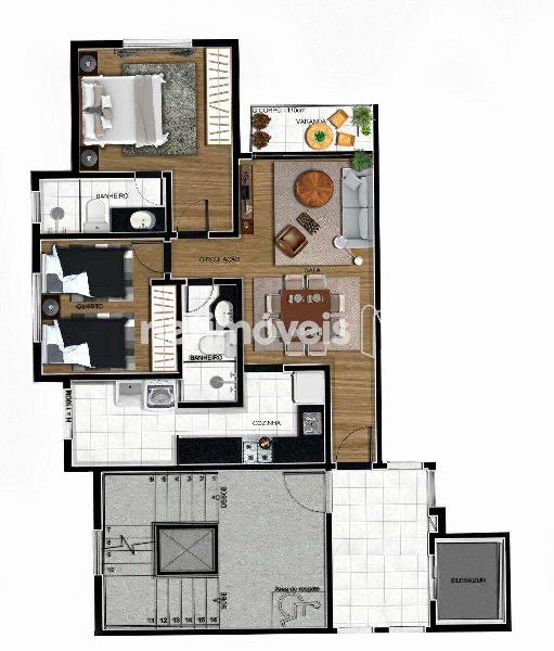 Apartamento, Cabral, 2 Quartos, 2 Vagas, 1 Suíte