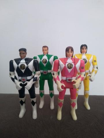 Bonecos anos 90 Power Rangers que vira Cabeça Mega Zord