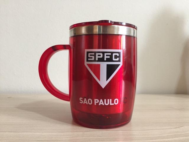 Caneca Térmica e Livros do São Paulo Futebol Clube (SPFC)
