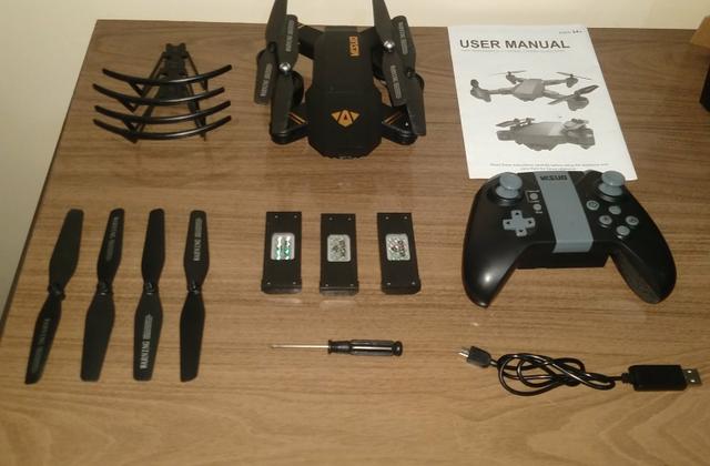 Drone Visuo XS809W - Três Baterias e um cartão SD de 8 GB