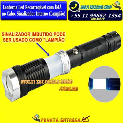 Lanterna Tática Led Cree Q5 com Sinalizador de emergência