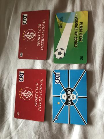 Lote 16 cartões telefônicos clubes de futebol