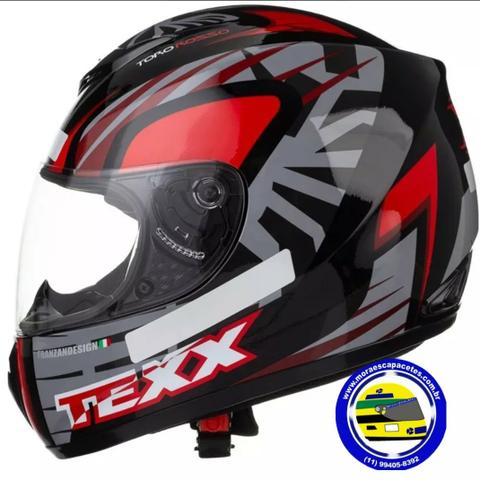 Novo capacete Texx na caixa