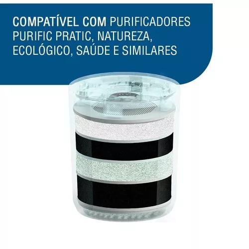 Refil Vela Filtro Purik Etapas P/ Purificadores Purific