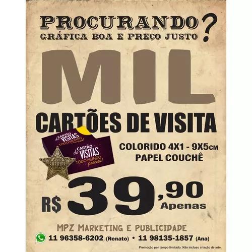 1000 Cartões De Visita