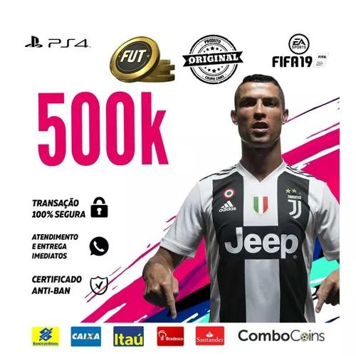 Fifa Coins Ps4 500 K 100 Reais Para Sair Logo