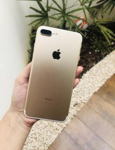 IPhone 7 Plus 32gb Gold completo impecável