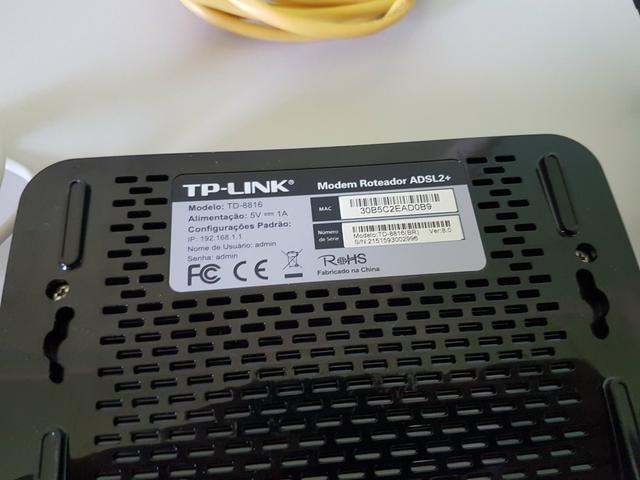 Modem TP-LINK ADSL completo novo