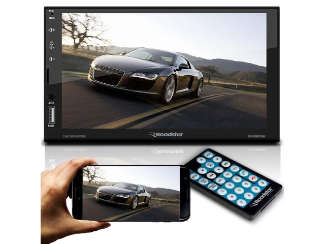 Multimídia 2 Din Roadstar Original Espelha Android e Iphone
