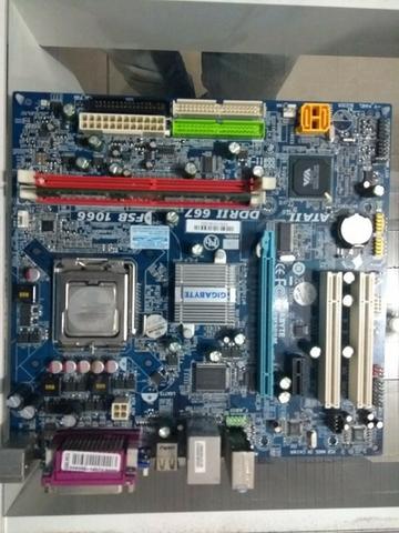 Placa Mãe Gigabyte 775 + processador Pentium Dual Core