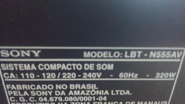 Som Sony LBT N555AV