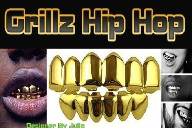 Grillz Hip Hop dourado importado e exclusivo no ceará