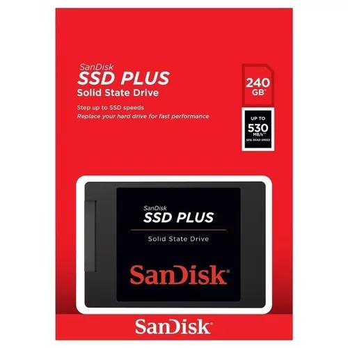 Hd Ssd Sandisk Plus 240gb 530mb/s G26 - Para Pc E Notebook