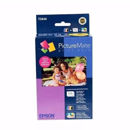 Kit Print Pack T5846 Para 150 Fotos Original Epson Pm225