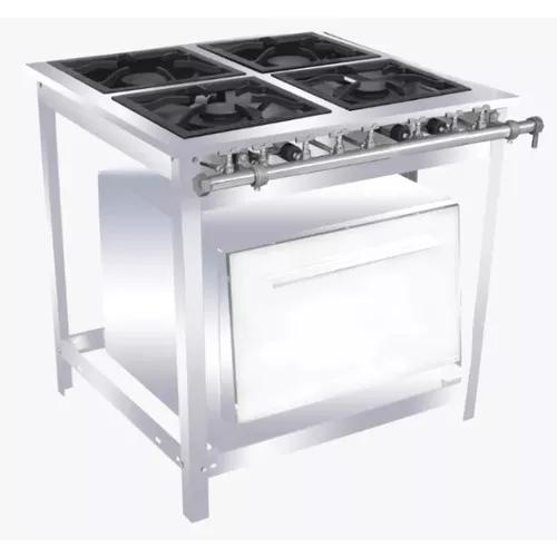 Fogão Extra Inox 4 Bocas 2 Boca Dupl Forno Venâncio -