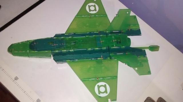 Avião Tanque Lanterna Verde 2x1 Green Lantern Mattel