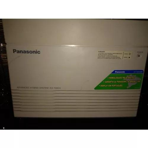 Central Pabx Panasonic Kx - Ta624 Com 3 Linhas 16 Ramais