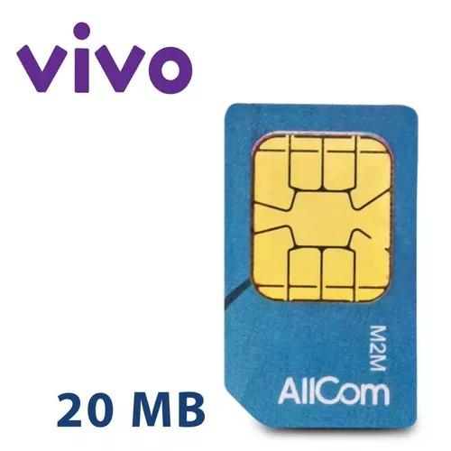 Chip Vivo Rastreador Veicular 20mb Pós Pago Pacote Anual