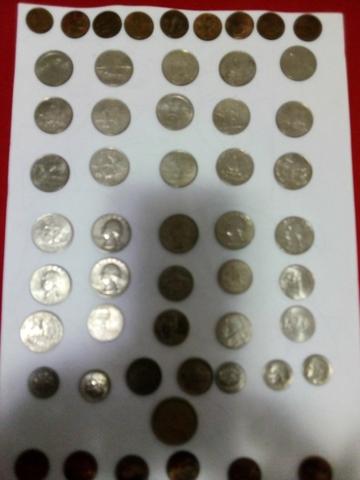 Coleção de moedas americas