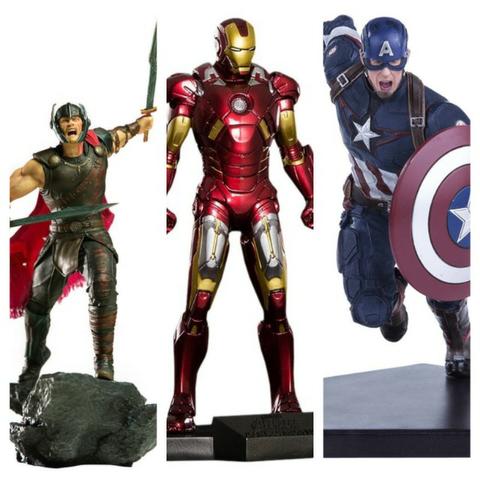 Iron studios iron man - captain america - thor