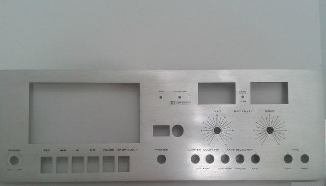 Painel Frontal Tape Deck Akai Vintage CS-705D - Muito Novo
