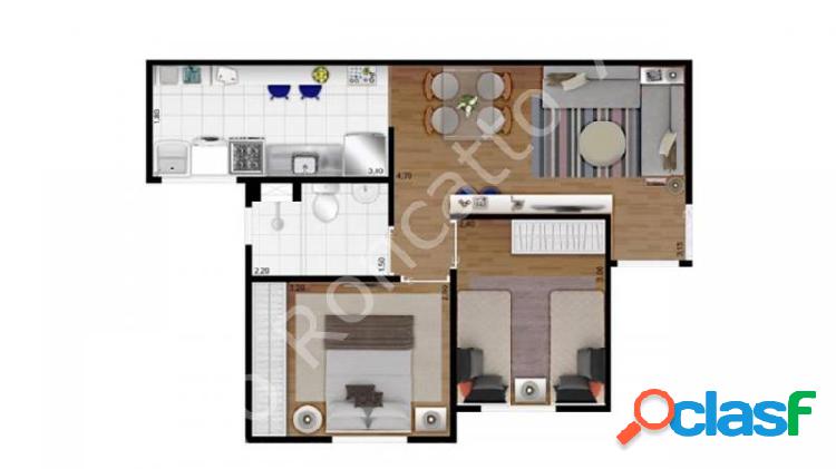 Apartamento com 2 dorms em Campinas - Jardim Cura D'Ars por