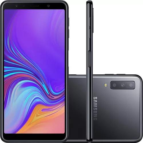 Celular Samsung Galaxy A7 128gb/4gb 2018 Preto Capa+pelicula