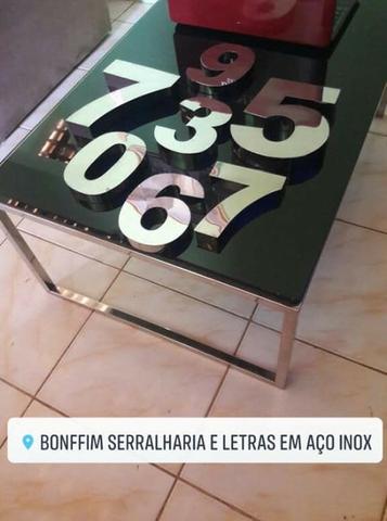 Números p/casa e lojas e empresas Em AÇo Inox brilhoso com