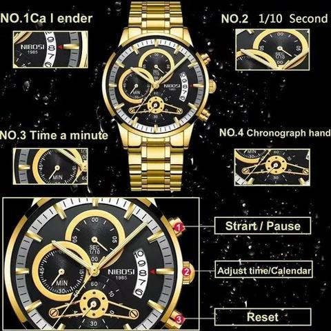 Relógio Masculino Nibosi Original 100%funcional