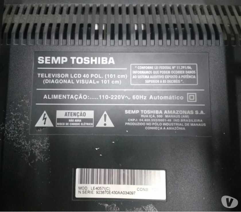 tv semp toshiba 40 polegadas