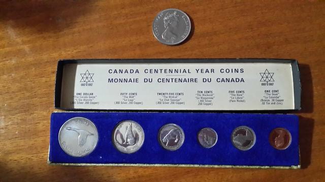 Conjunto de moedas do Canadá, centenário de 