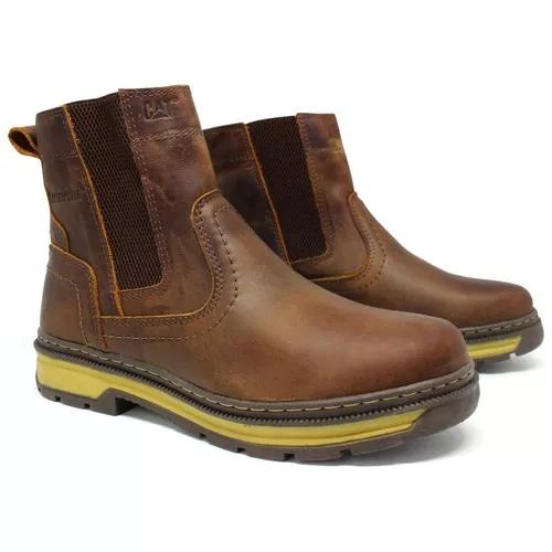 Bota Caterpillar Masculina Farmer Botina Couro Original