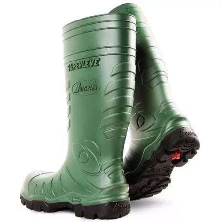 Bota De Boracha Baspan Superleve Cano Longo Verde