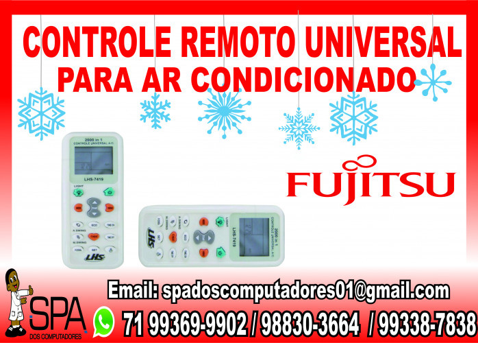 Controle Remoto Universal para Ar Condicionado Fujitsu em