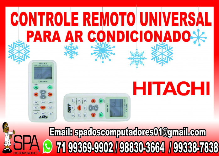 Controle Remoto Universal para Ar Condicionado Hitachi em