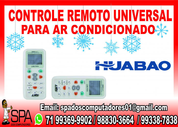 Controle Remoto Universal para Ar Condicionado Huabao em
