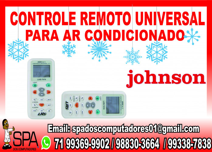 Controle Remoto Universal para Ar Condicionado Johnson em