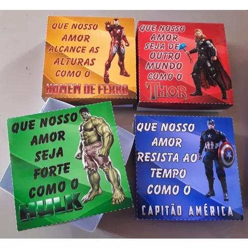 Arquivo De Corte Caixas Vingadores Namorados