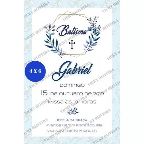 Cartão Digital De Batismo