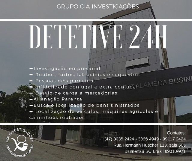 Detetive particular 24h - Brasil e exterior