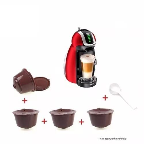 4un. Cápsula Reutizável Comp. Dolce Gusto + Colher