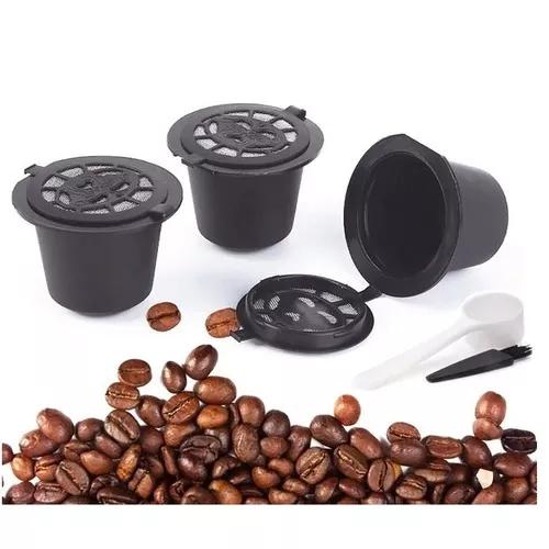 Kit 3 Cápsulas Nespresso Reutilizável + Dosador + Pincel