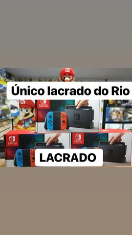 Nintendo Switch lacradoooooo(novo/loja física/único do