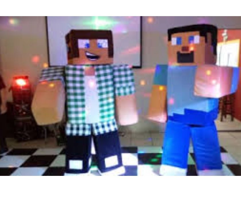 Personagens Minecraft na sua festa em belo horizonte