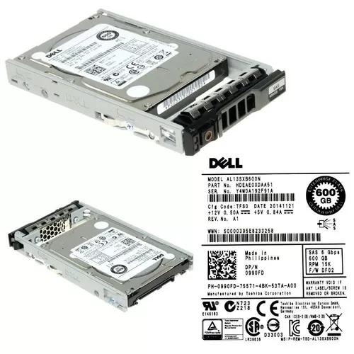 Hd 2.5 Sas Dell 600gb 15k 0990fd 990fd Al13sxb600n 6gbs